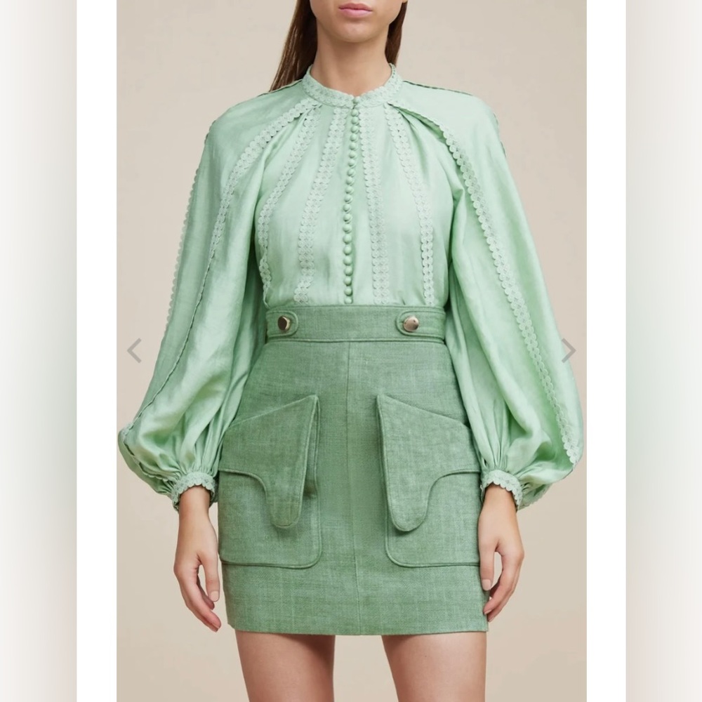 Acler Wilrose Skirt Pine- NWT